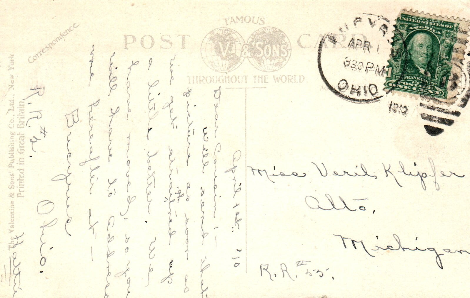 The Overhead Bridge in Bucyrus OHIO OH Vintage Postcard