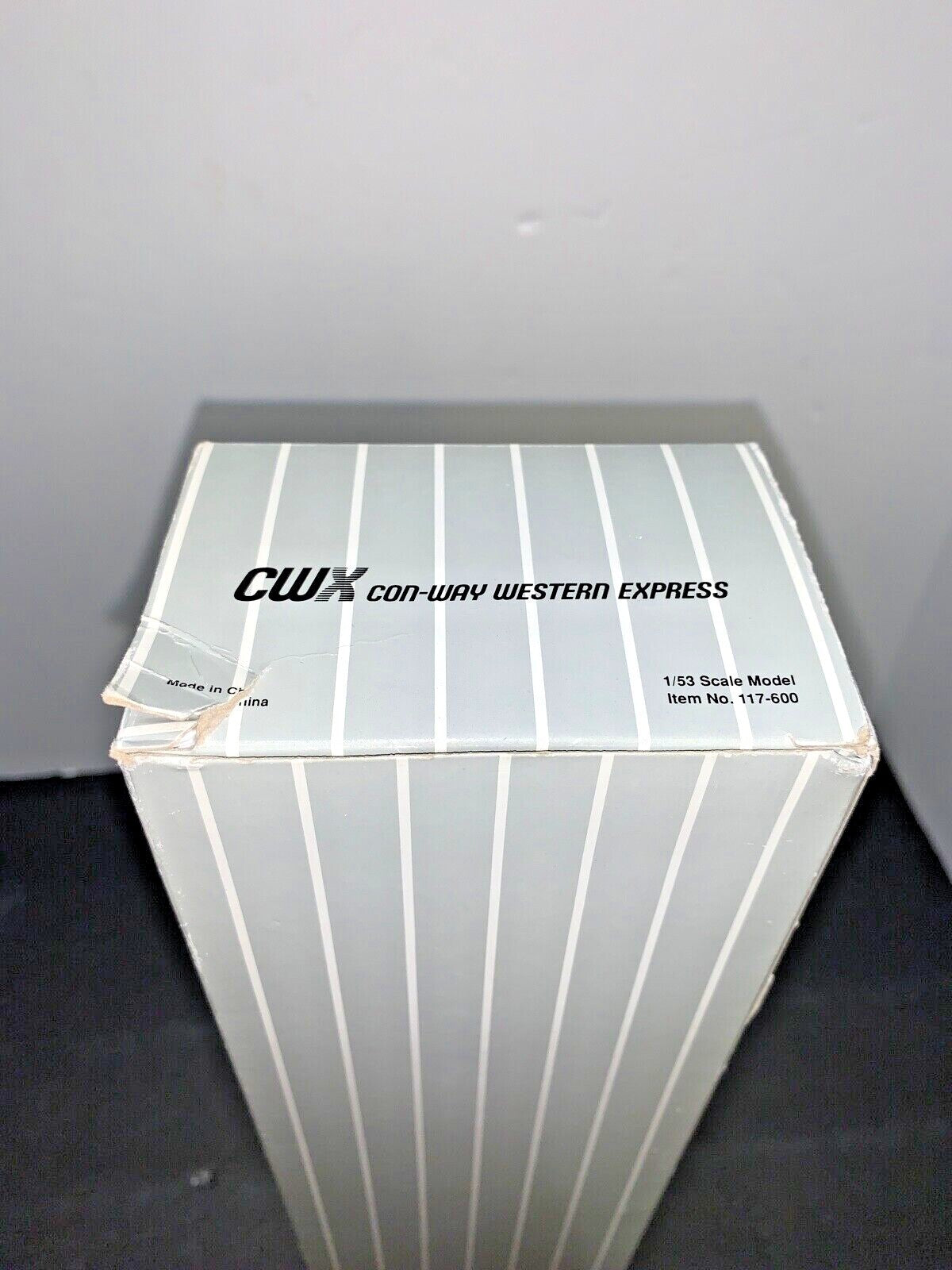 Con-way Western Express CWX 1/53 Scale Model Semi with Tandem Trailer