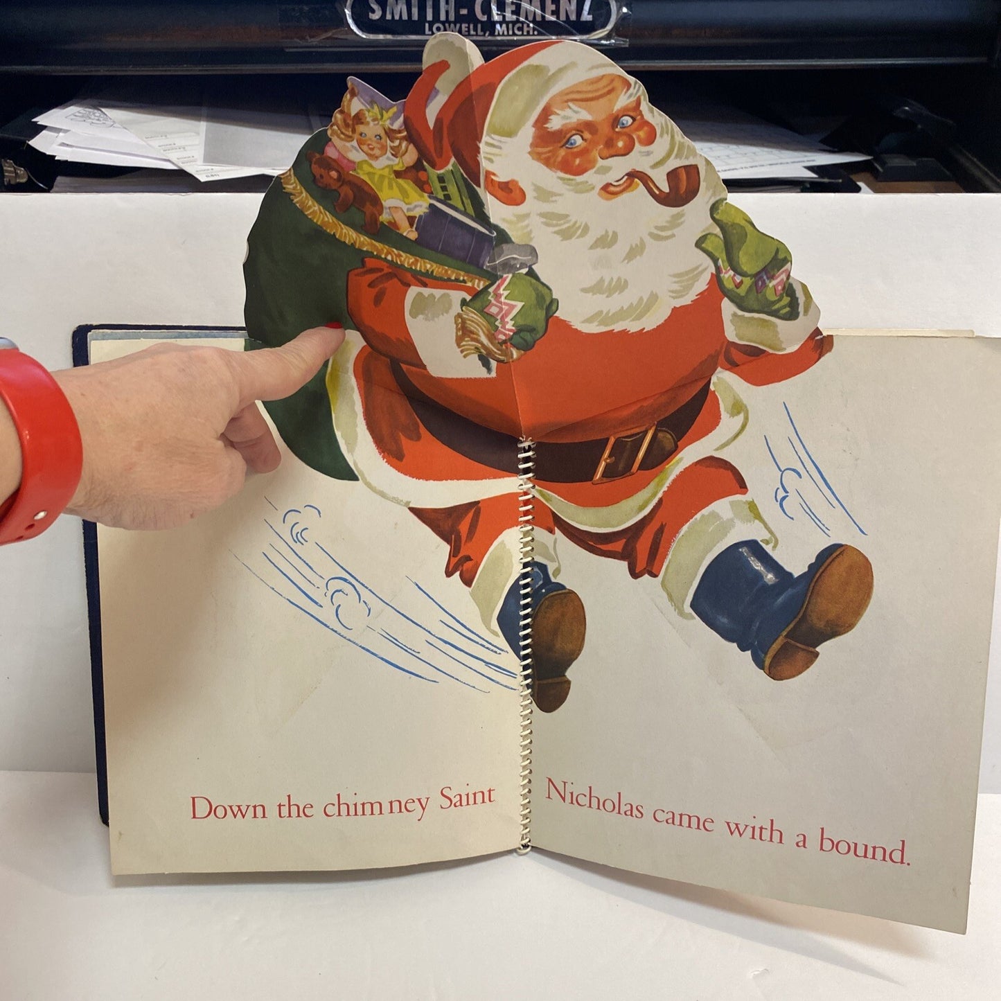 RARE VTG 1944 The Night Before Christmas Animated By Meg Wohlberg Pop Ups USA