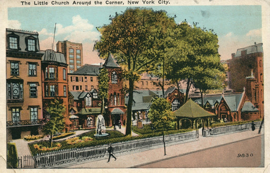 The Little Church Around The Corner  NYC New York Postcard