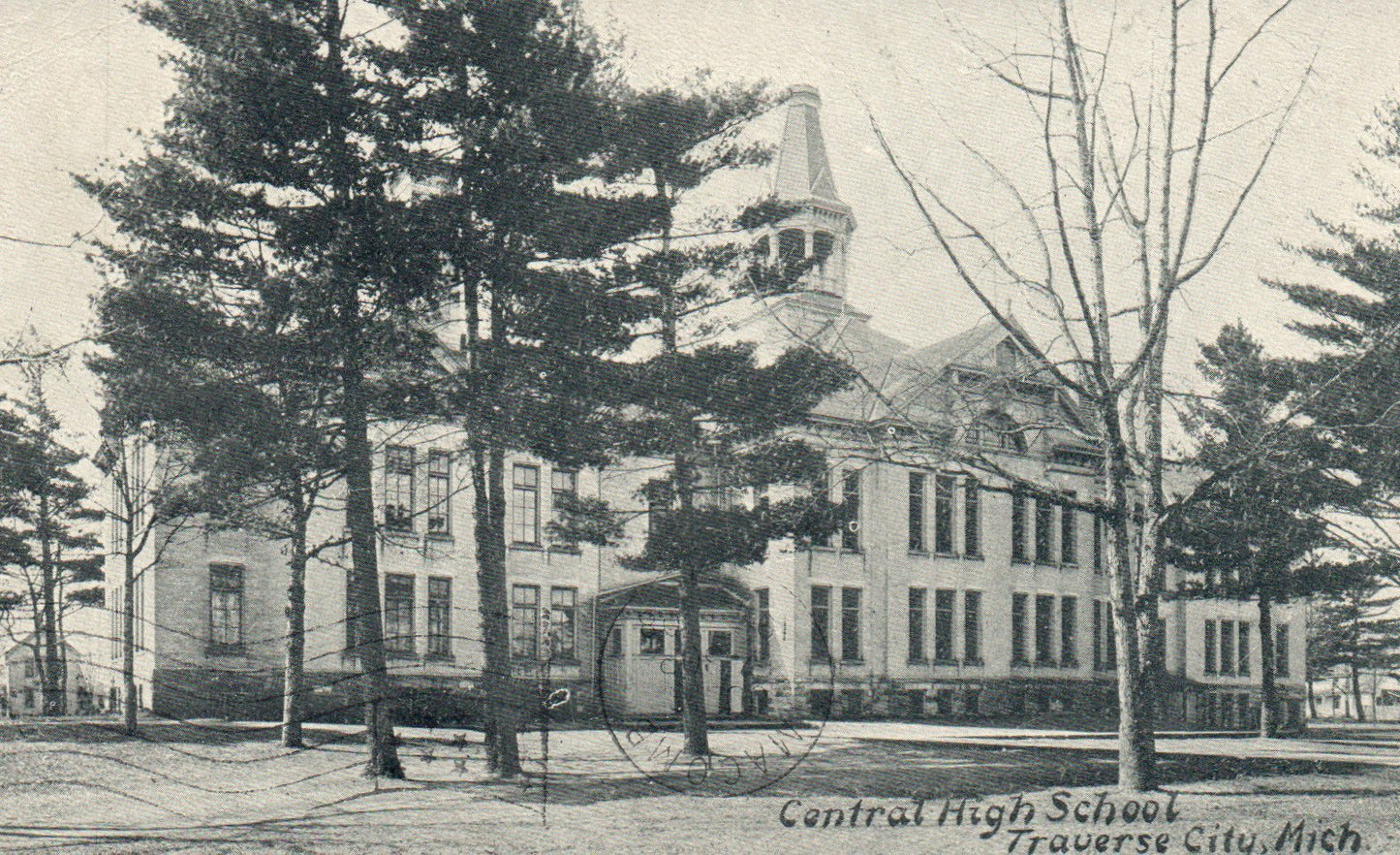 Central High School Traverse City Michigan MI Postcard
