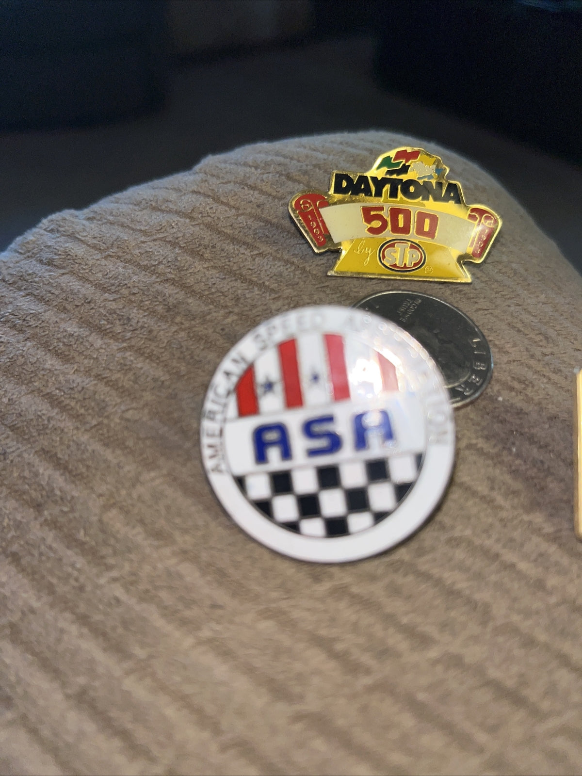 Daytona 500 Daytona, ASA & TNN Motors Collector Pins Nascar. (3)