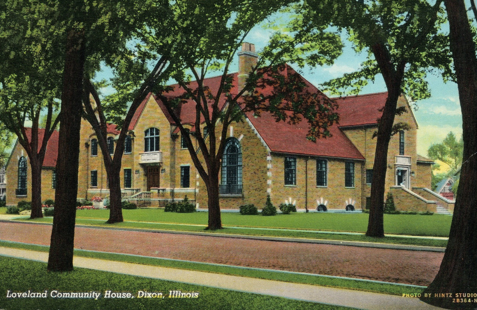 Loveland Community House Dixon Illinois IL Postcard