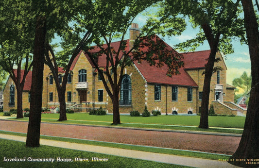 Loveland Community House Dixon Illinois IL Postcard