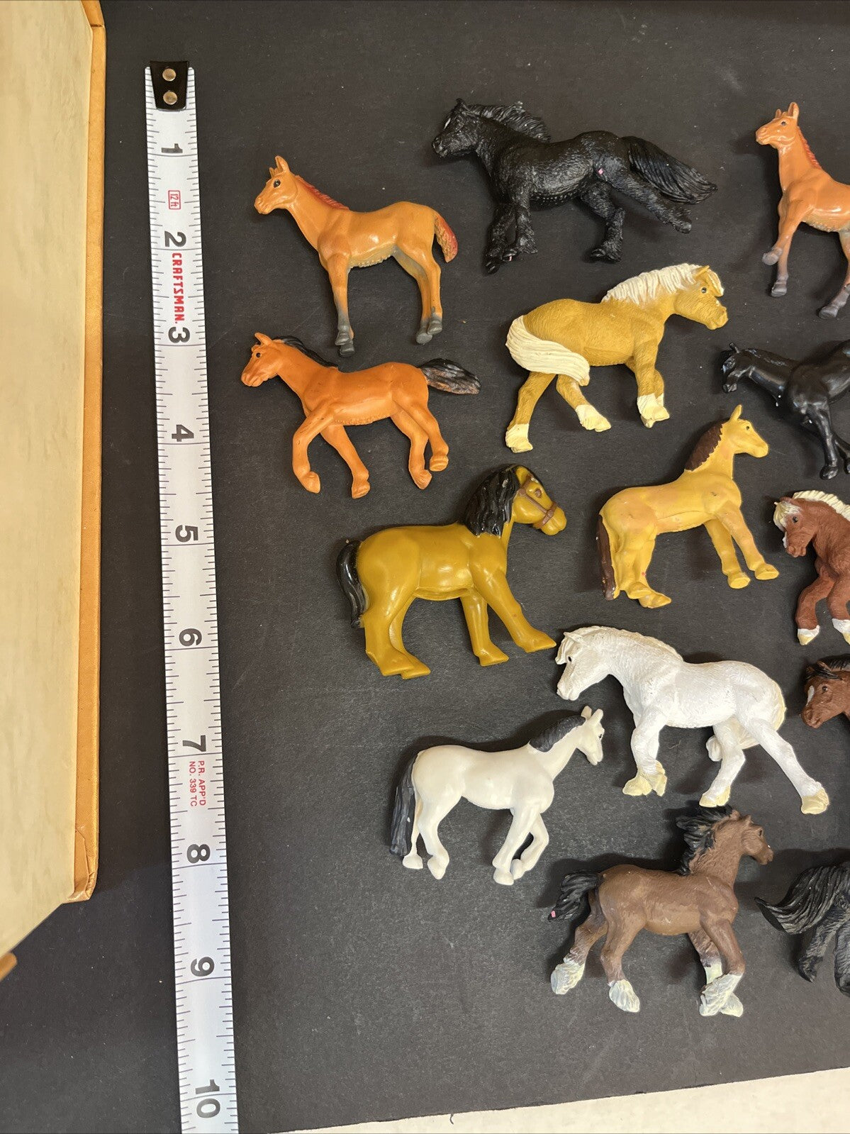 Lot of 18 Vintage Plastic Toy Play Horses