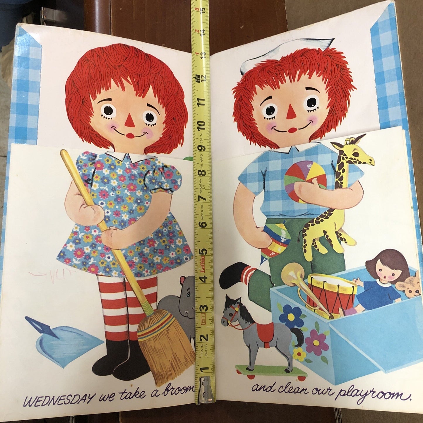Vintage Raggedy Ann and Andy First Doll Book  - WHITMAN 1969 - "COLLECTIBLE"