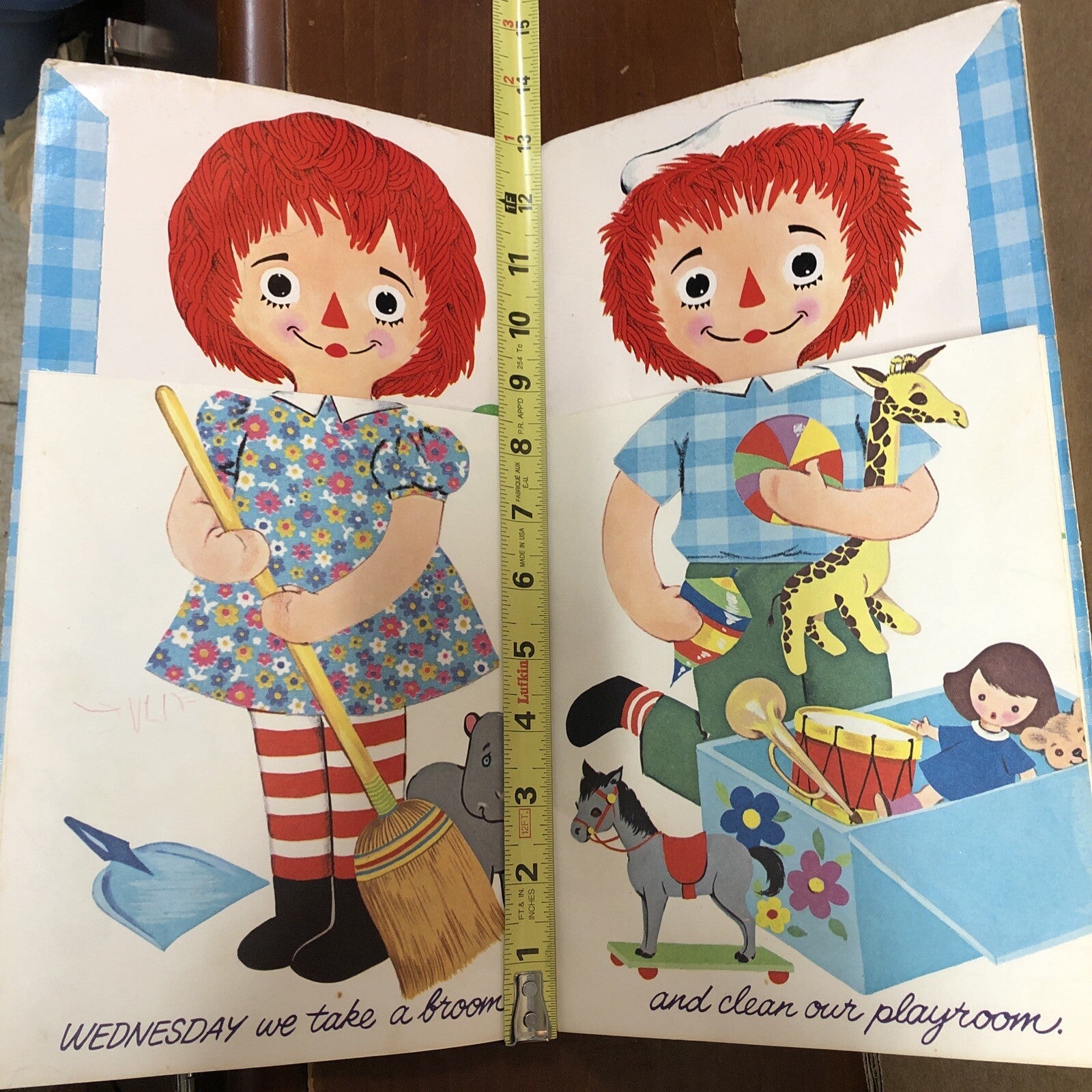 Vintage Raggedy Ann and Andy First Doll Book  - WHITMAN 1969 - "COLLECTIBLE"