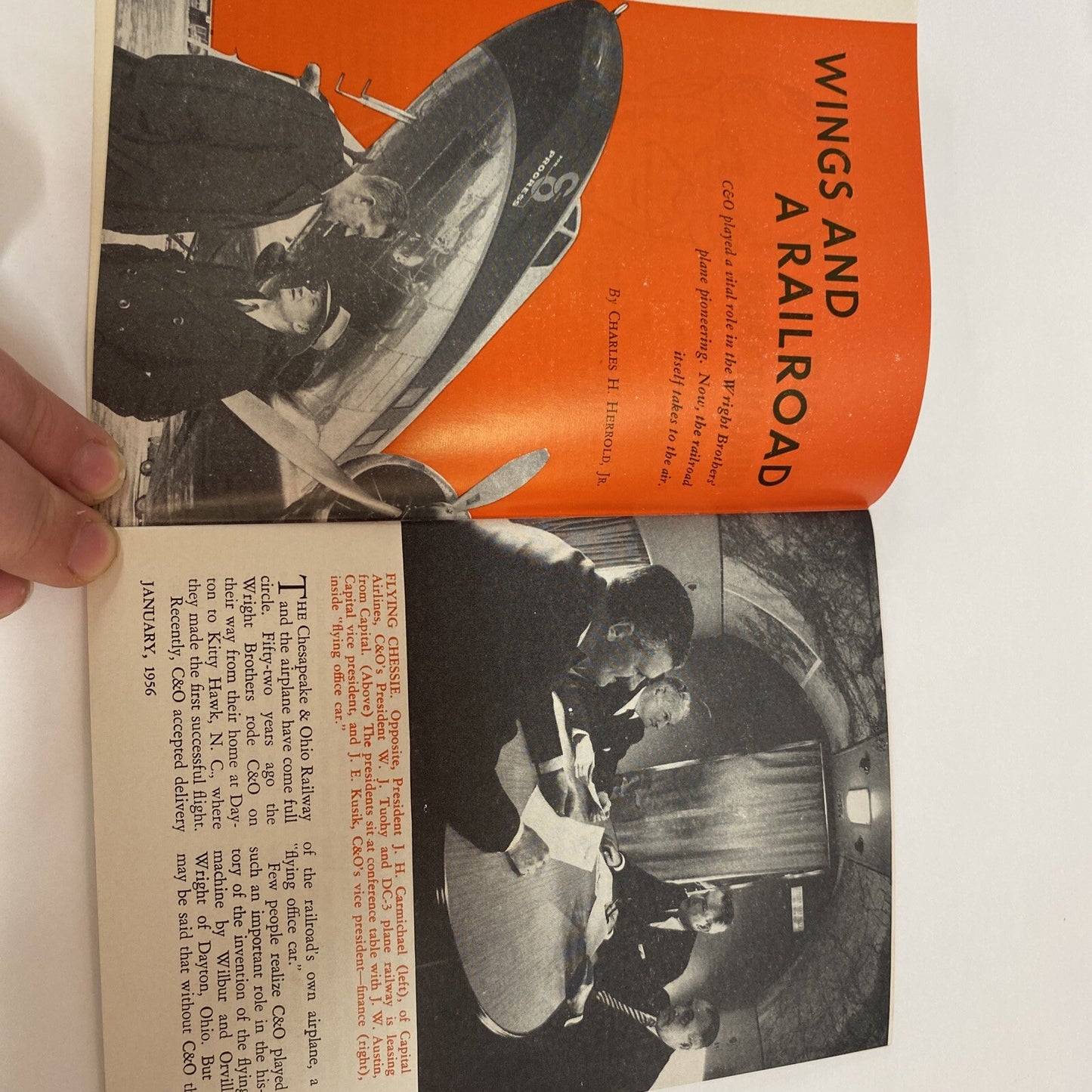 January 1956 TRACKS MAGAZINE CHESAPEAKE & OHIO RAILROAD RR TRAINS  