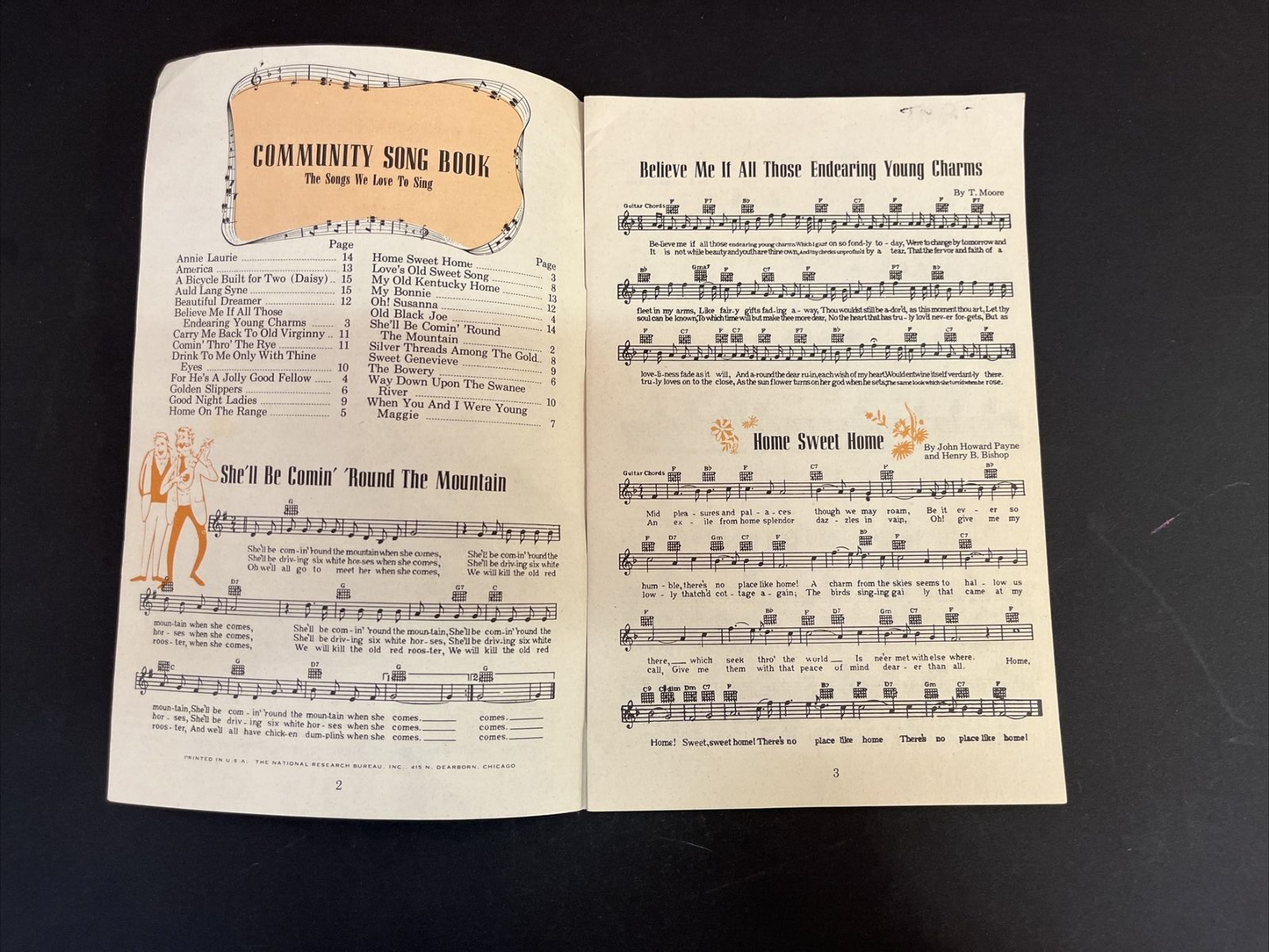 Vintage Community Song Book "The Songs We Love To Sing" 