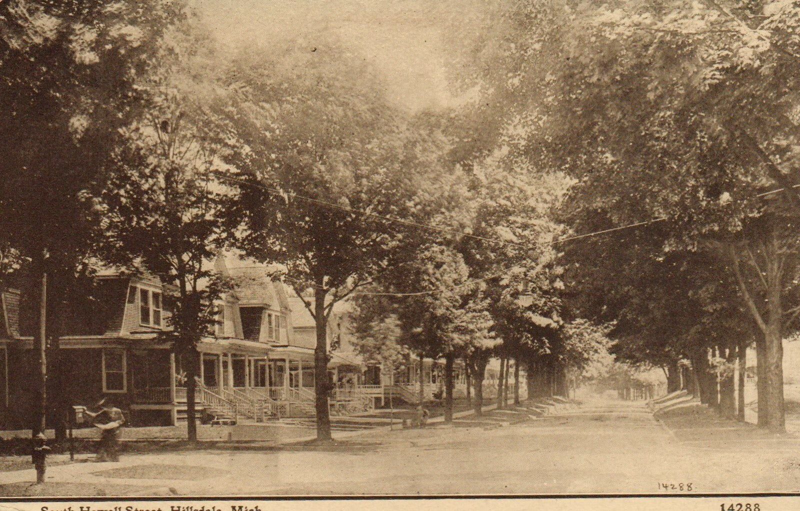 South Howell Street 14288 Hillsdale Michigan MI Postcard