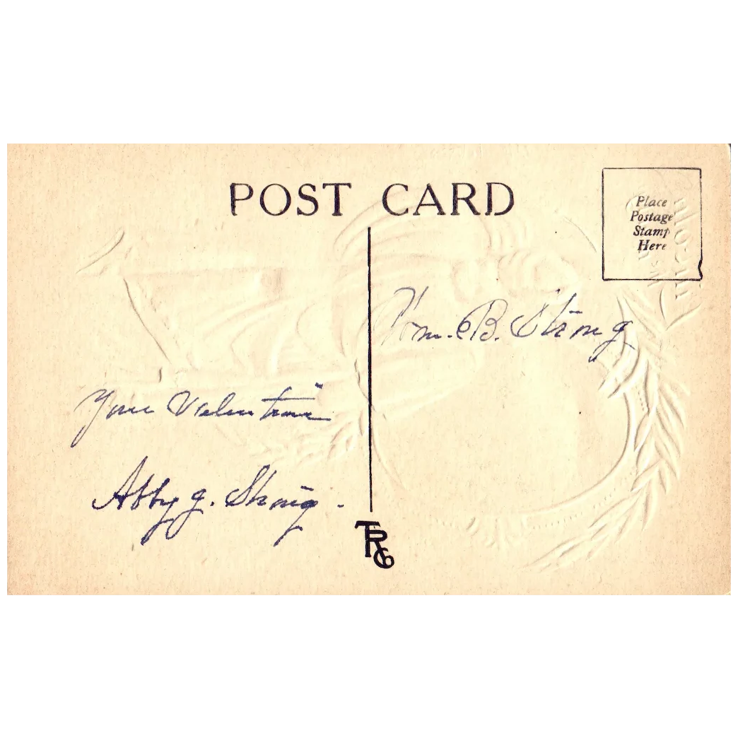 Lincoln the Martyr Lady Liberty with Abraham Lincoln Vintage Patriotic Postcard