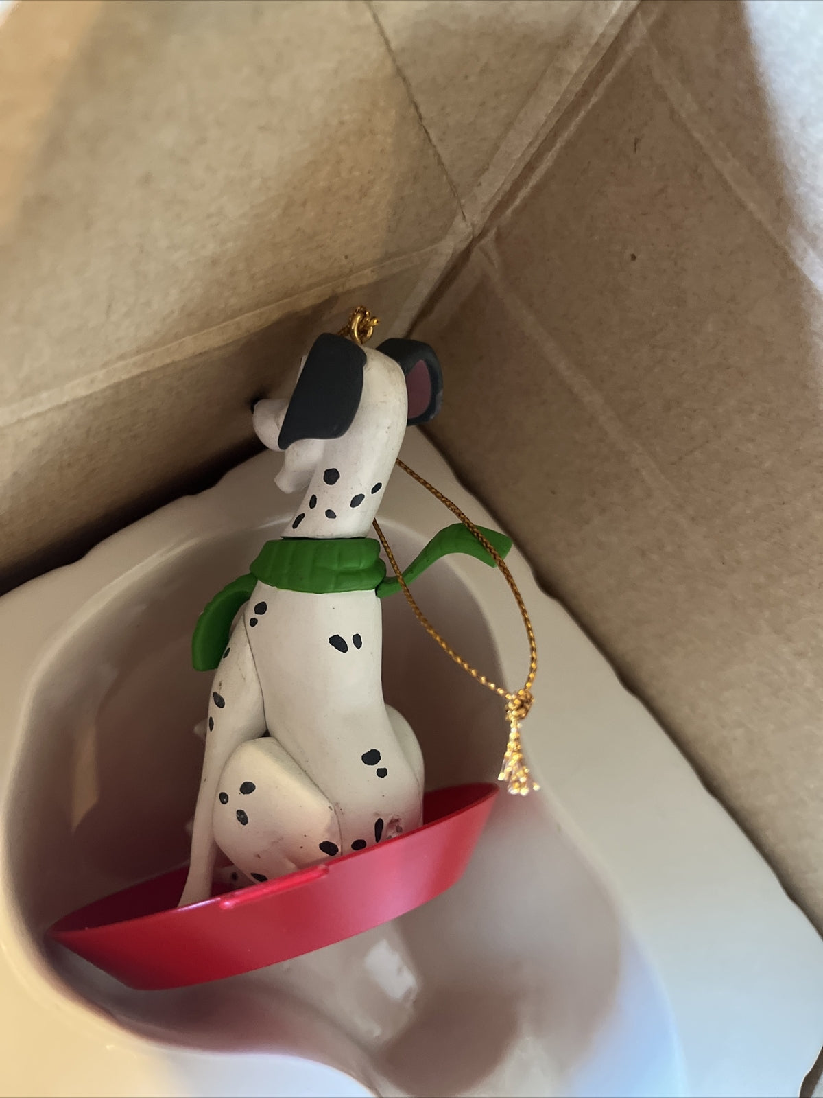 Vintage Disney Grolier Christmas Ornaments 101 Dalmatians With Box