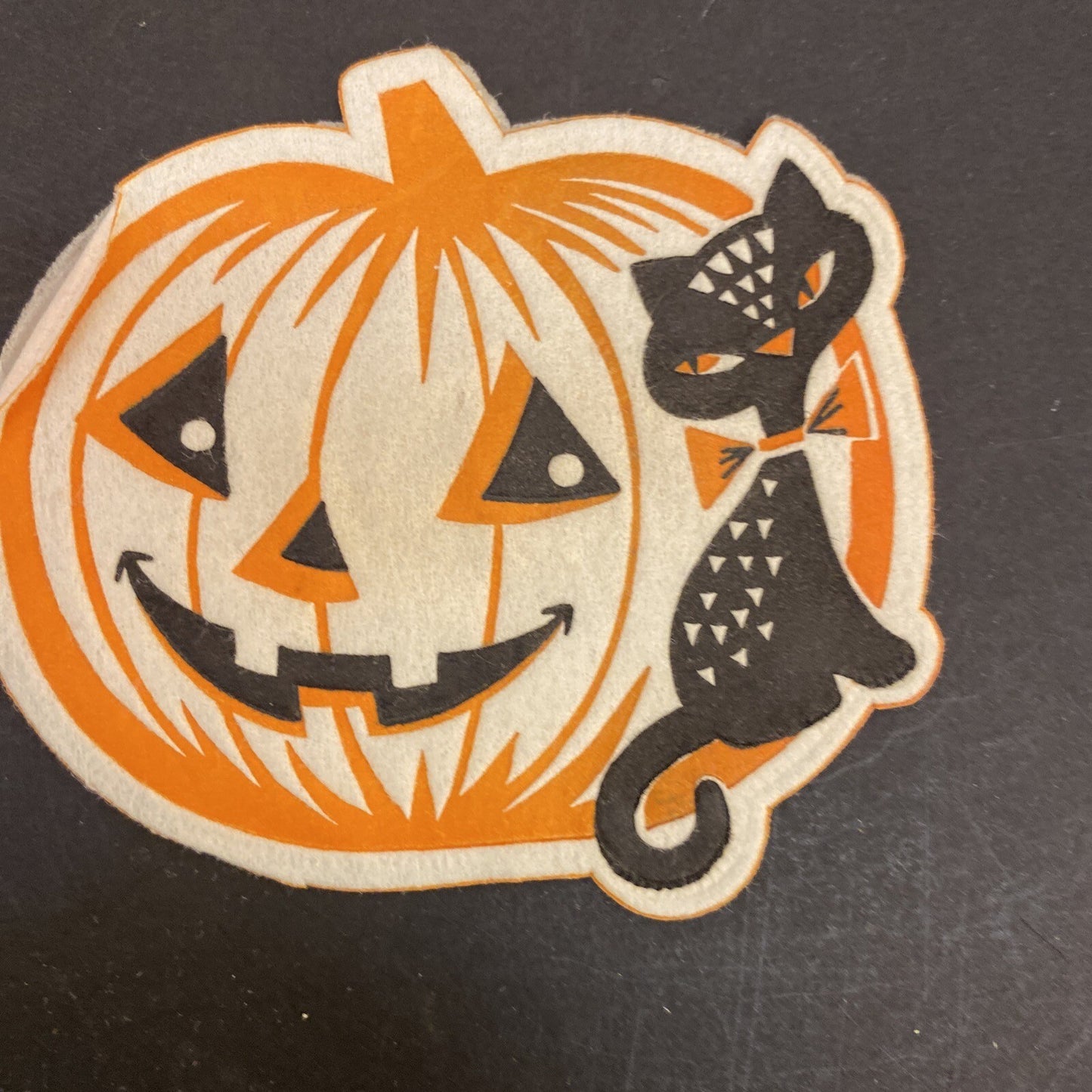 Vintage HALLOWEEN White PAPER NAPKIN Lot of 4 JackOLanter, Cats, Bats, Owls