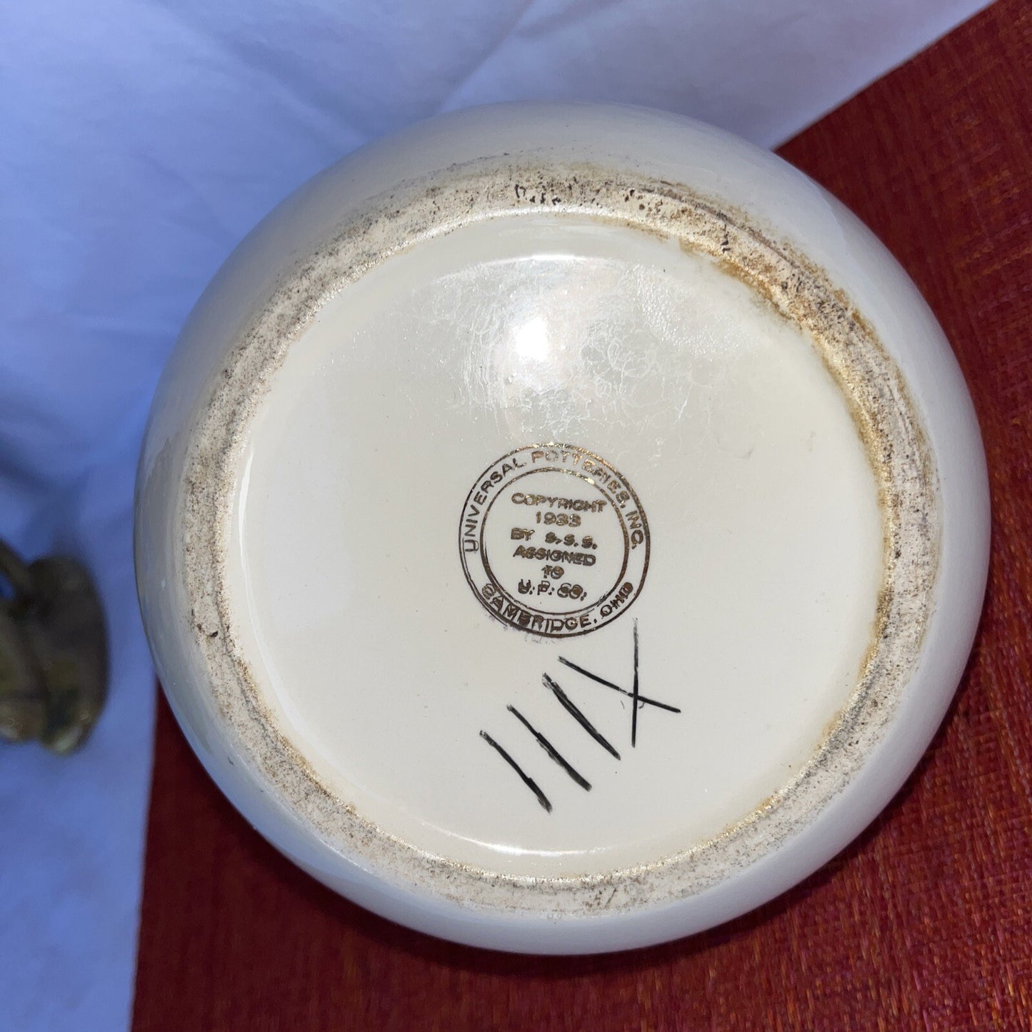 Texas Centennial Water Jug 1936 Vintage by Universal Potteries