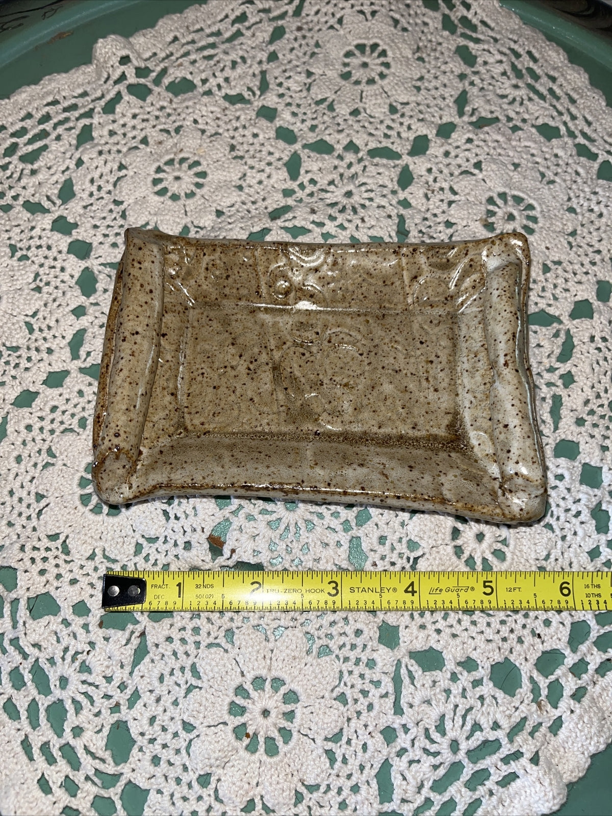 Studio Art Pottery Trinket Dish / Soap Dish  USA Made