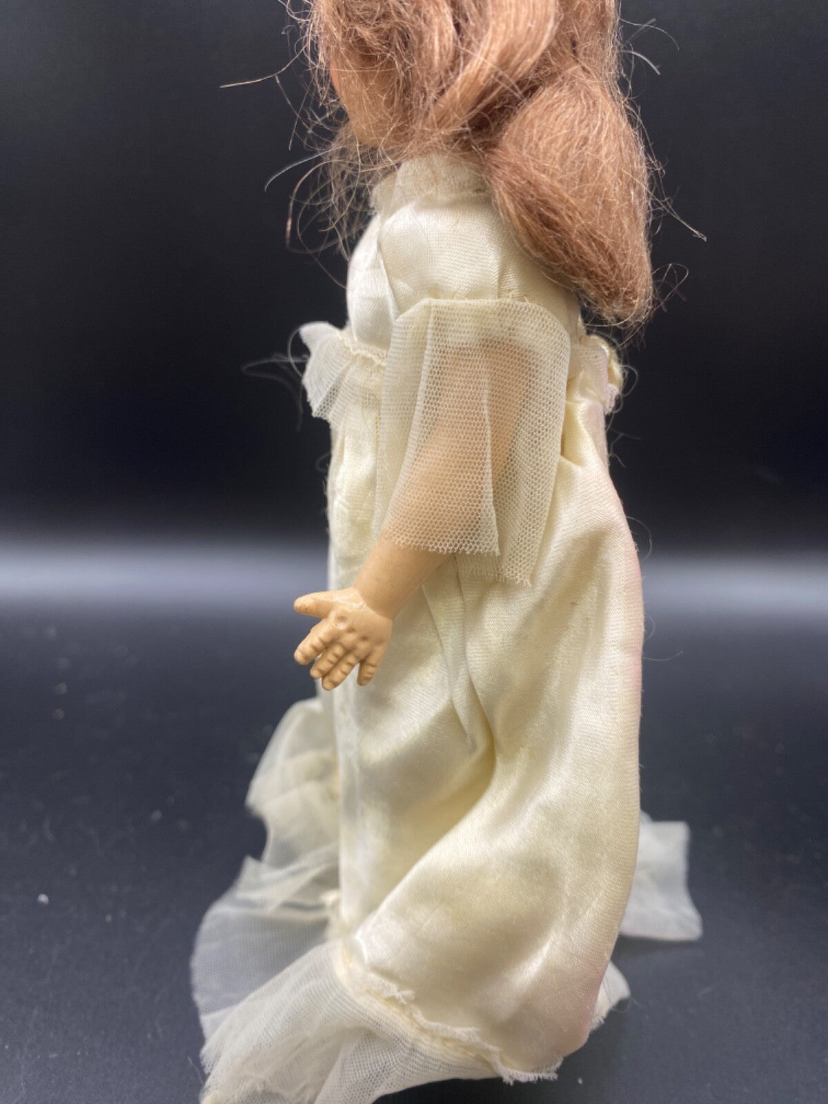 Vintage Cream Plastic 7.25" Girl DOLL