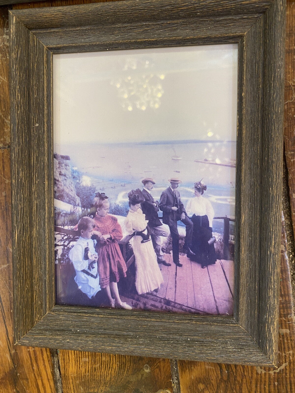 Vintage four Framed photographs Mackinac Mackinaw Island Hotel Motel MI Michigan