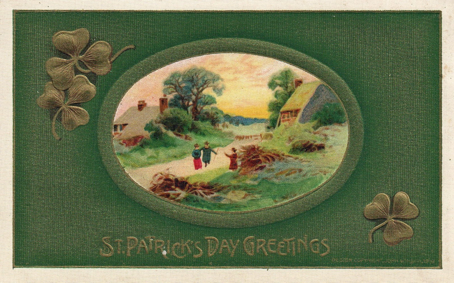 1910 Winsch St Patrick's Day Irish Flag Series Ireland Farmers