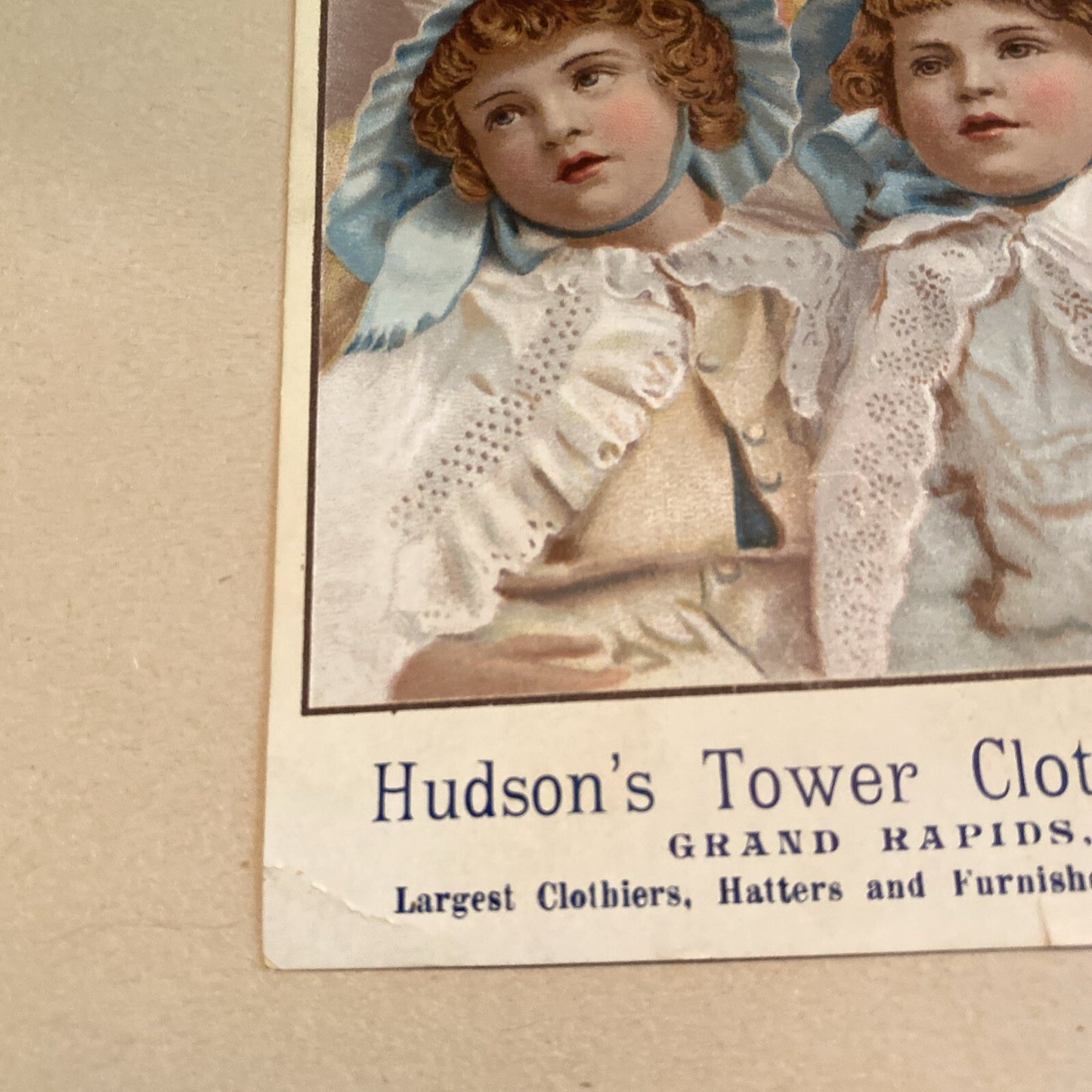 Hudson's Tower Clothing Grand Rapids MI Michigan Trading Trade  Advertising Card