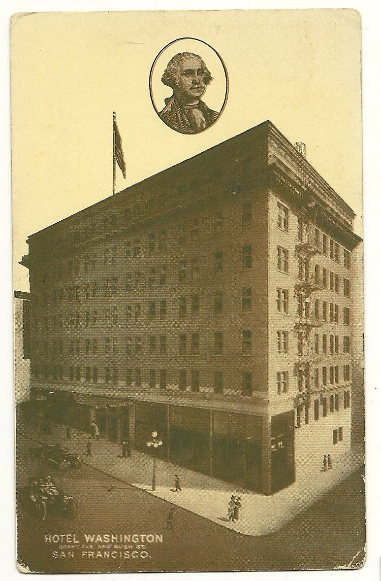 Hotel Washington San Francisco CA California US Flag