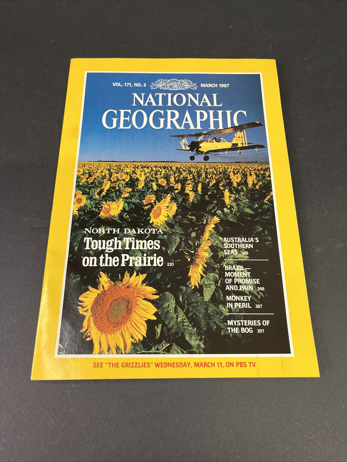 March 1987 National Geographic North Dakota Tough Times on the Prairie