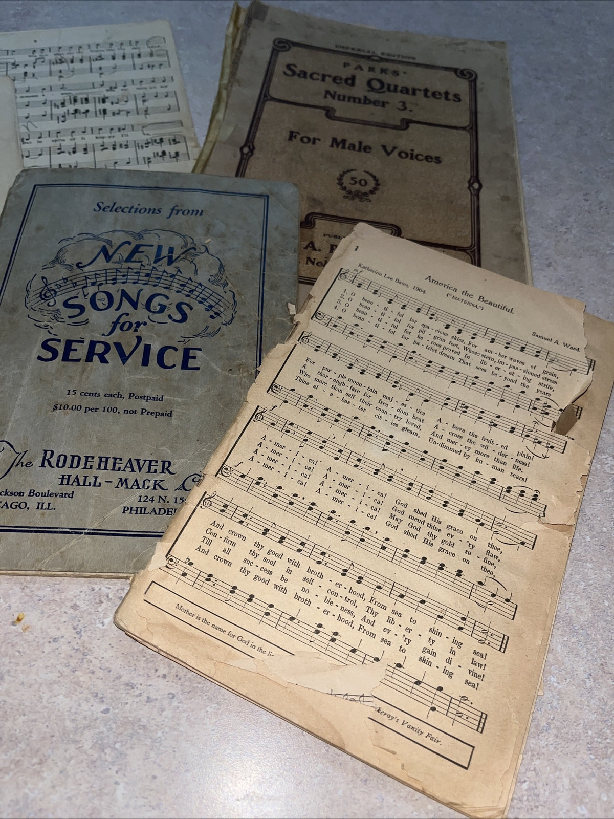 Lot of Antique  sheet Music Books Booklets