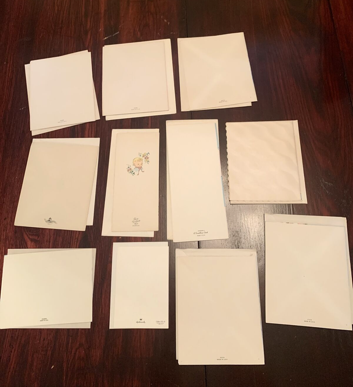 Lot of 19 Vintage Baby Announcement/ Birth Greeting Cards