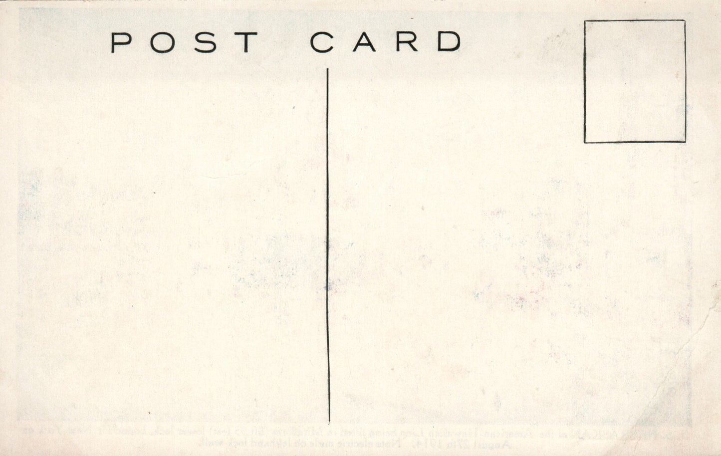 SS Nebraskan American Hawaiian Line Steam Boat August 1914 New York Postcard