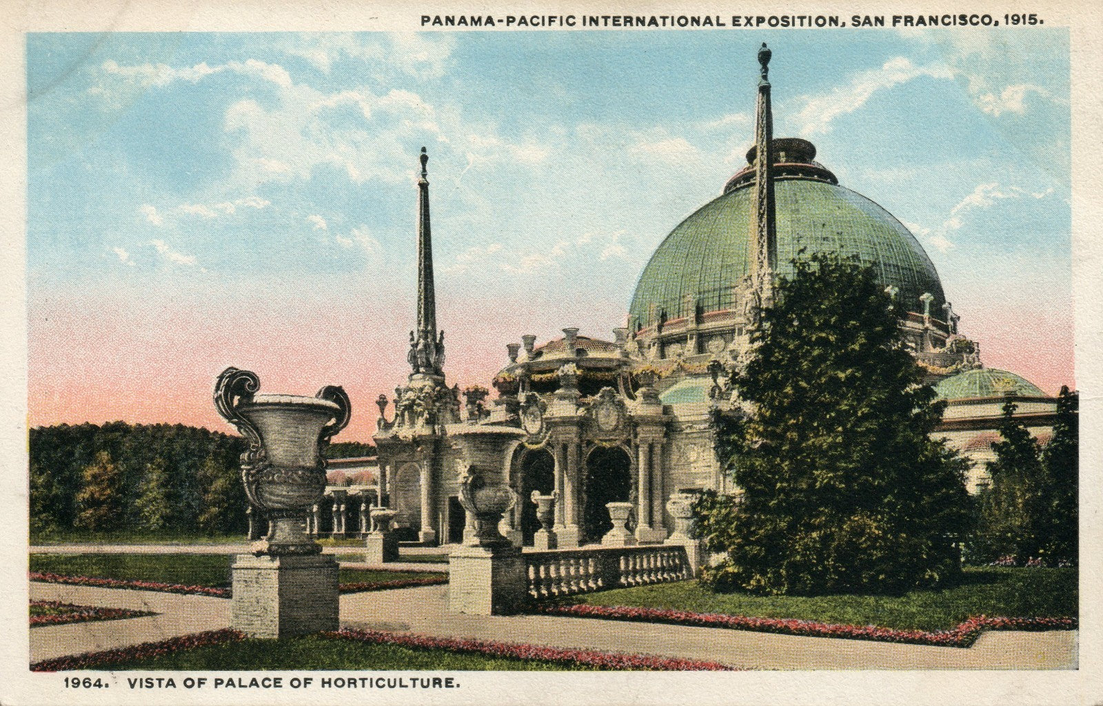 1915 Vista Palace Horticulture Panama Pacific Exposition San Francisco Expo CA