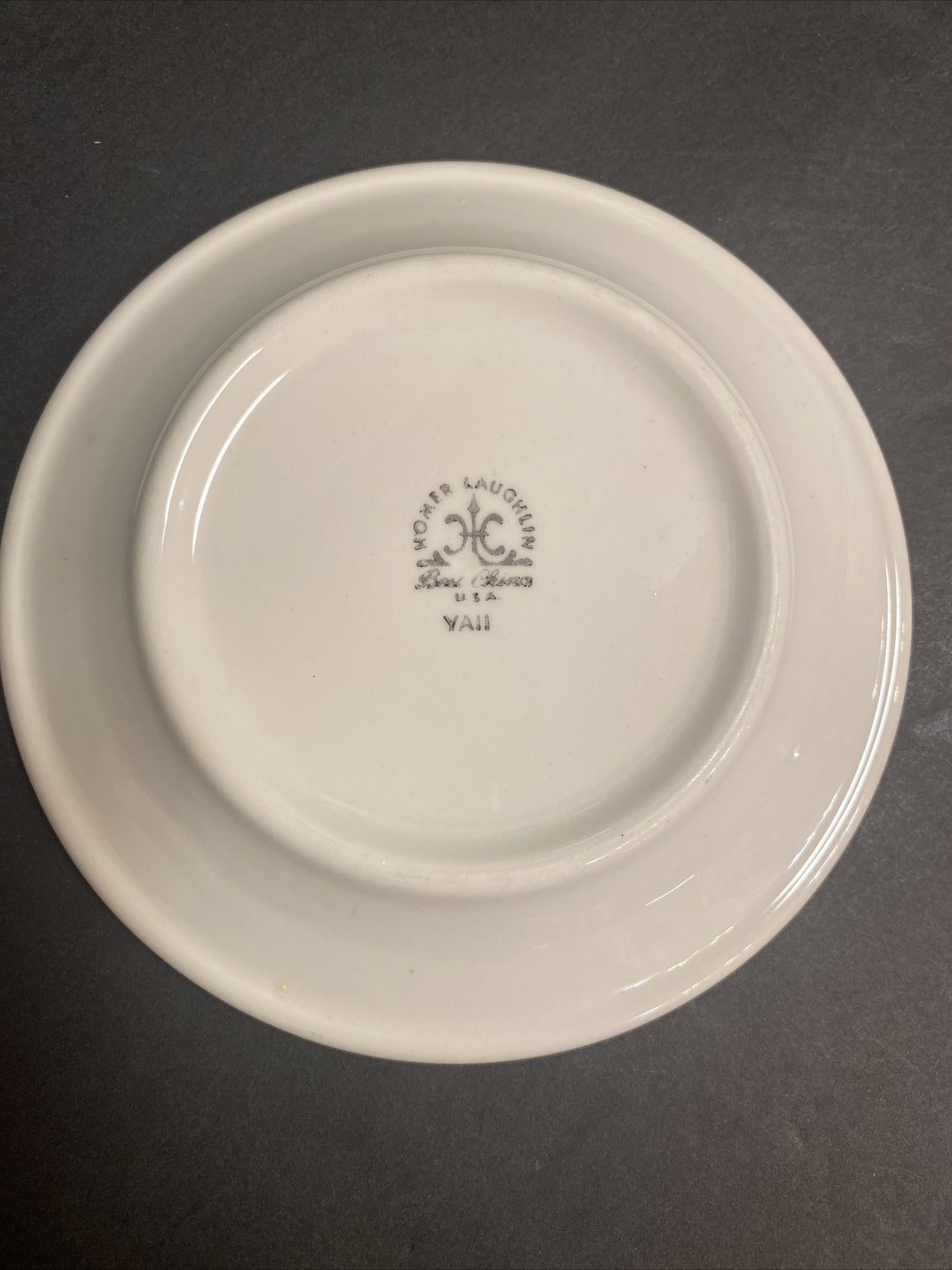 Rare Railroad 3 Plate Lot Green White Homer Laughlin Dinnerware China
