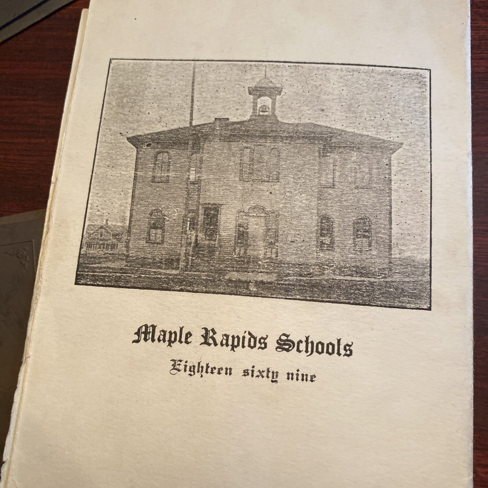 1800's+ Lot of 4 Maple Ridge Schools Graduation Alumni Collectible MI Michigan 
