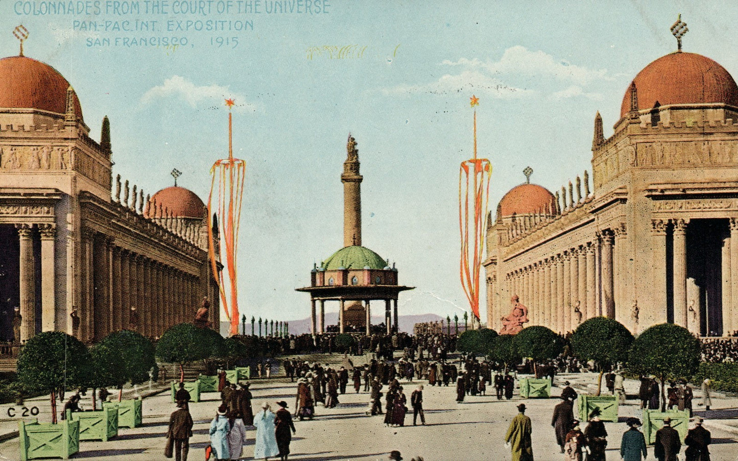 Colonnades from Court Universe Panama Pacific Exposition San Francisco Expo CA