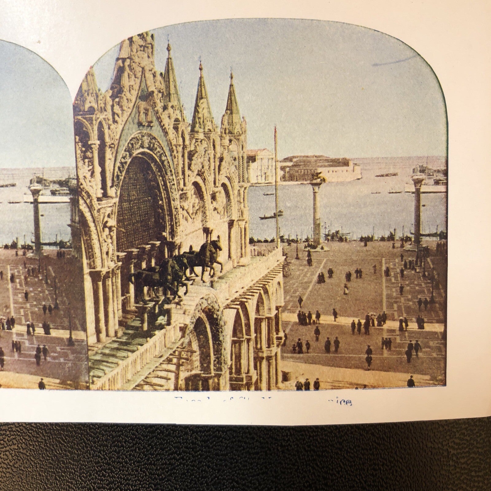 RARE Stereoview Paper Cards Venice Gondolas Lot of 2