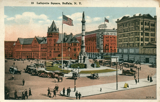 19 Lafayette Square Buffalo New York NY Postcard