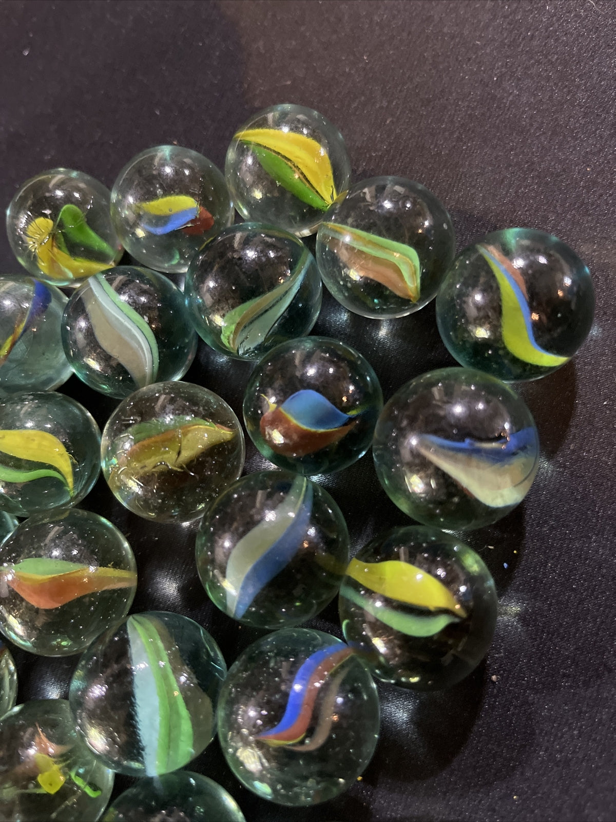Vintage Lot of 30 Cat’s Eye Marbles