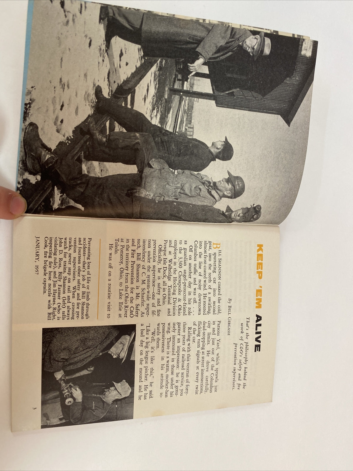 January 1957 TRACKS MAGAZINE CHESAPEAKE & OHIO RAILROAD RR TRAINS  