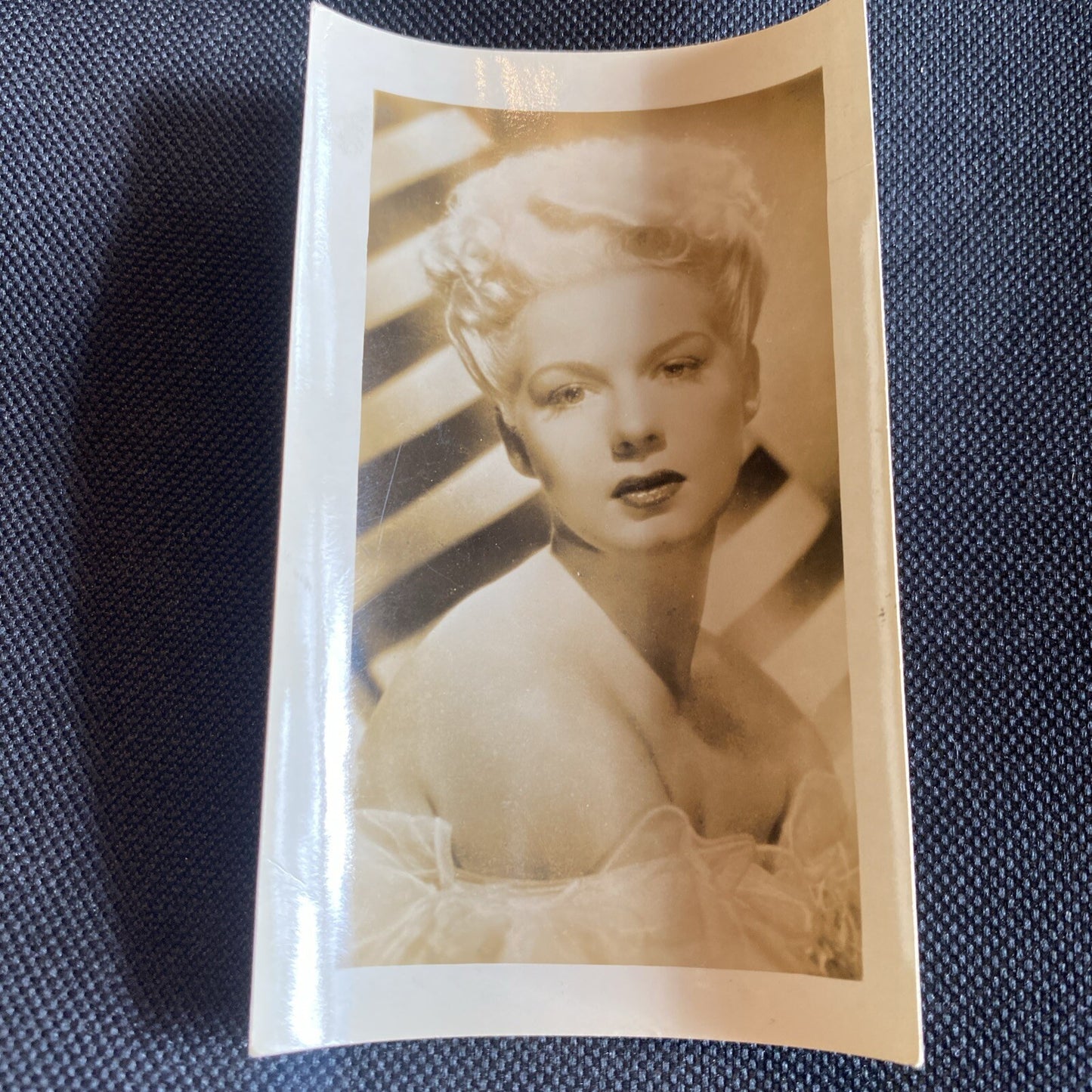 Real Photo  Betty Hutton 2.5" x 4" Hollywood Movie Star Fan Club