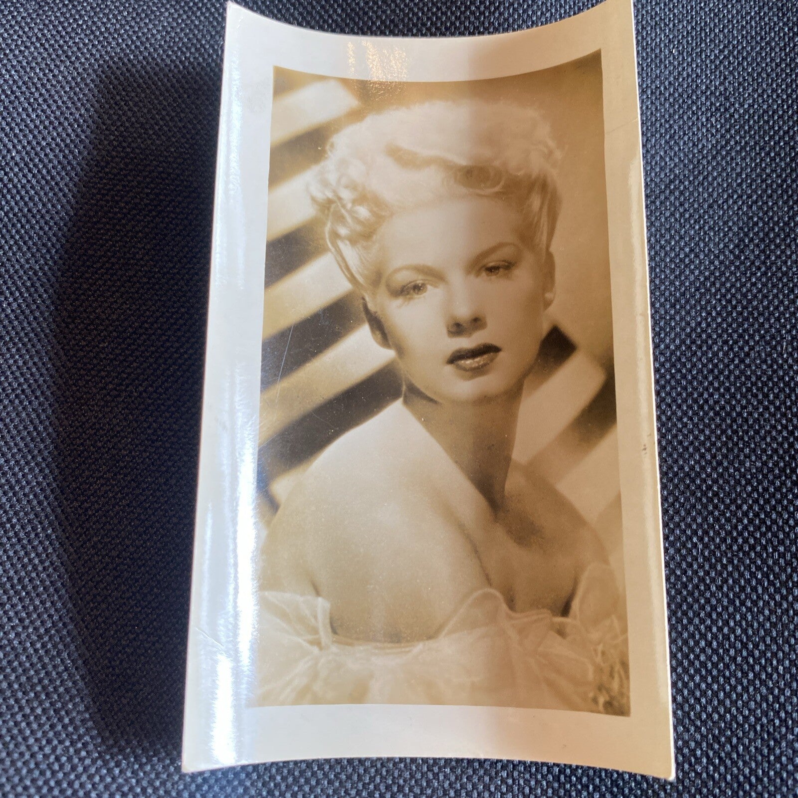 Real Photo  Betty Hutton 2.5" x 4" Hollywood Movie Star Fan Club