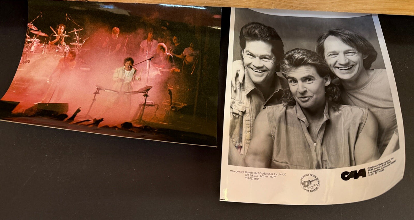 2 8 x 10 Real PHOTO The Monkees Band Davy Peter Tork LIVE Photo Creative Arts CA