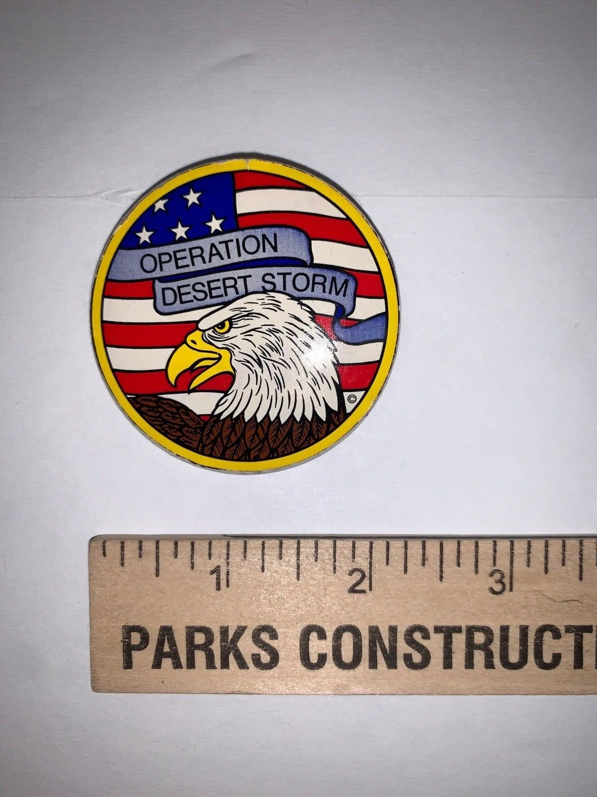 Lot of 3 I Support the Troops in Desert Storm 1991 Pinback