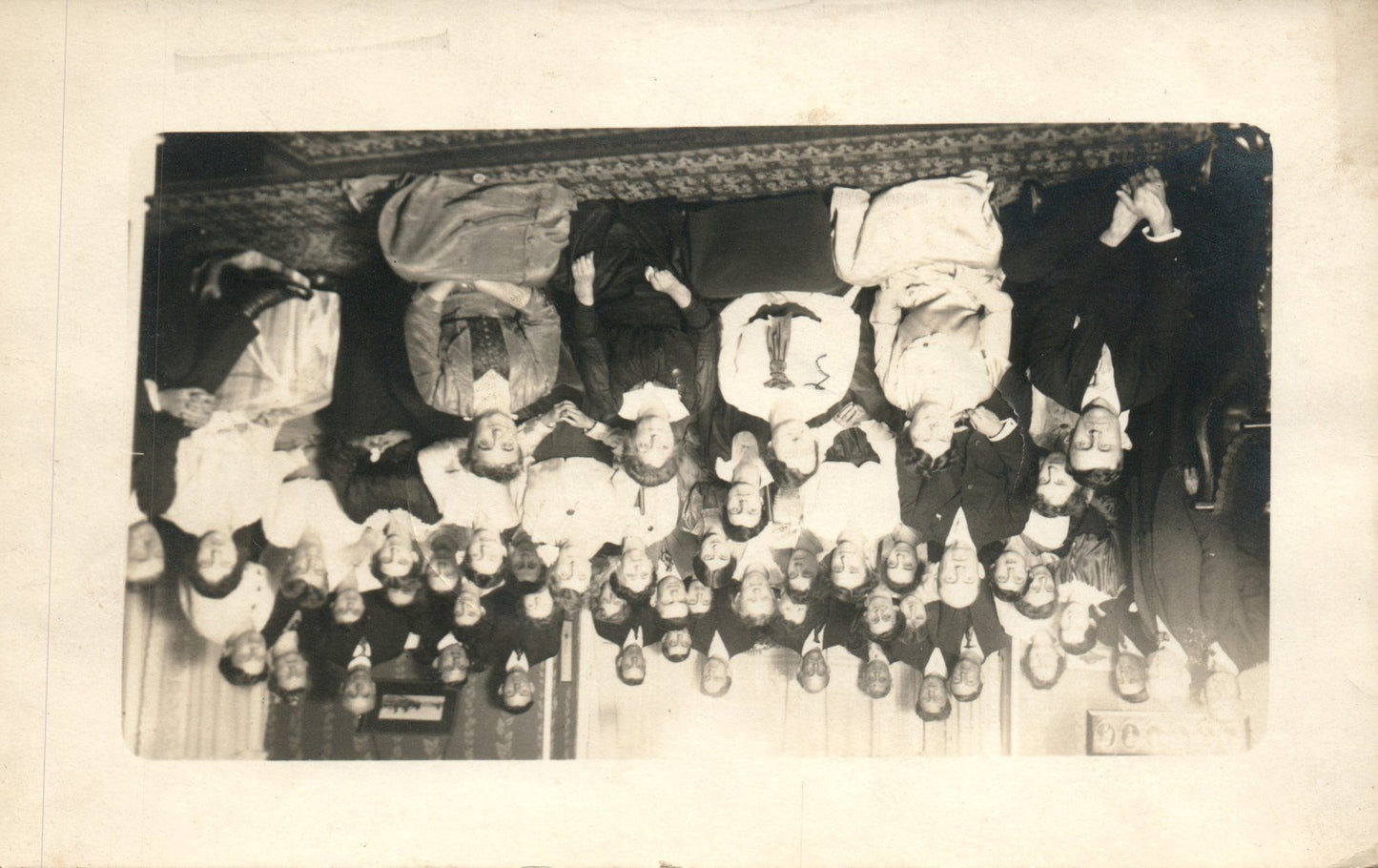 Family Gathering Picture Real Photo Postcard