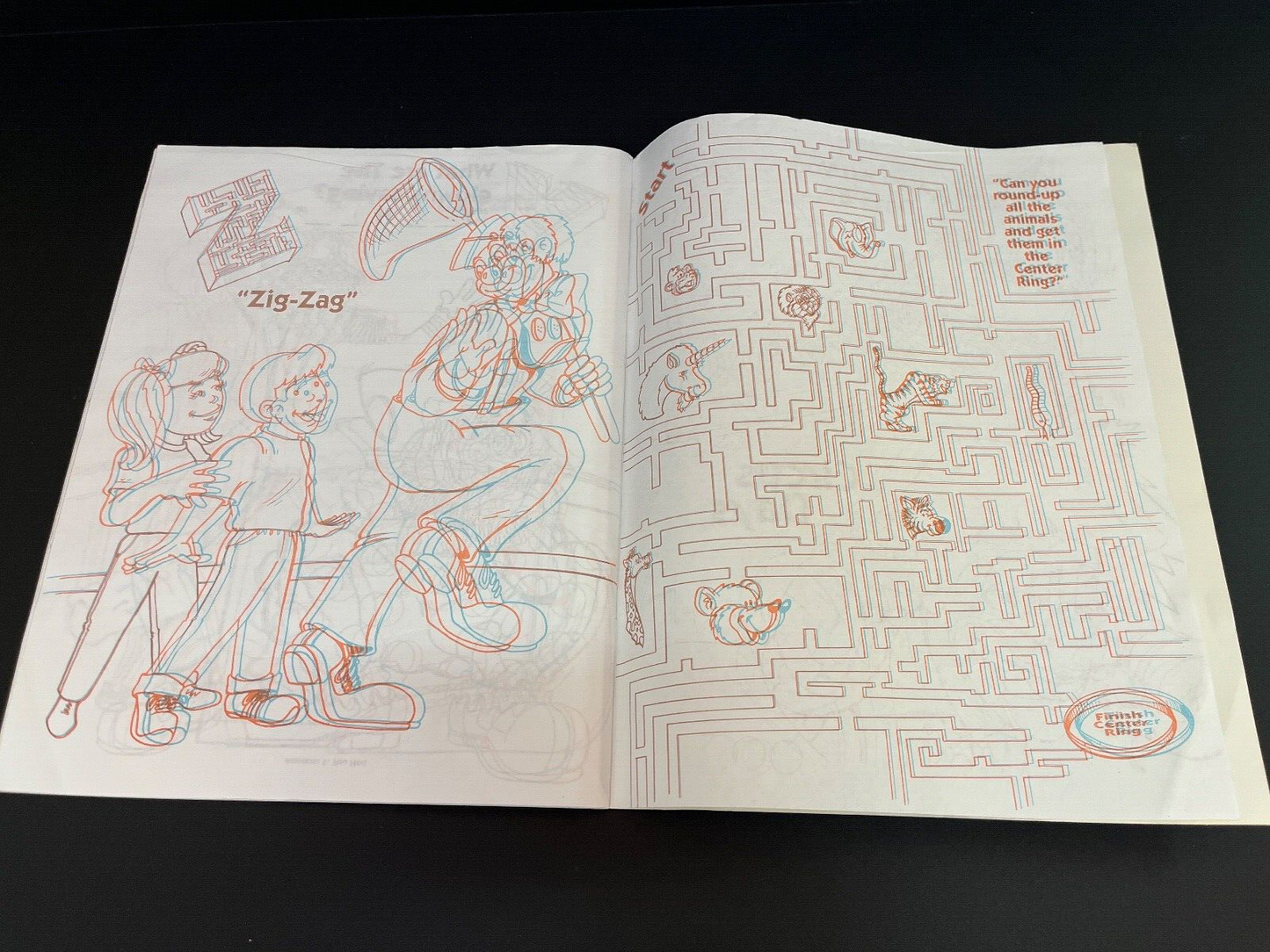 Barnum & Bailey Circus Magazine Book and 3D Coloring Book