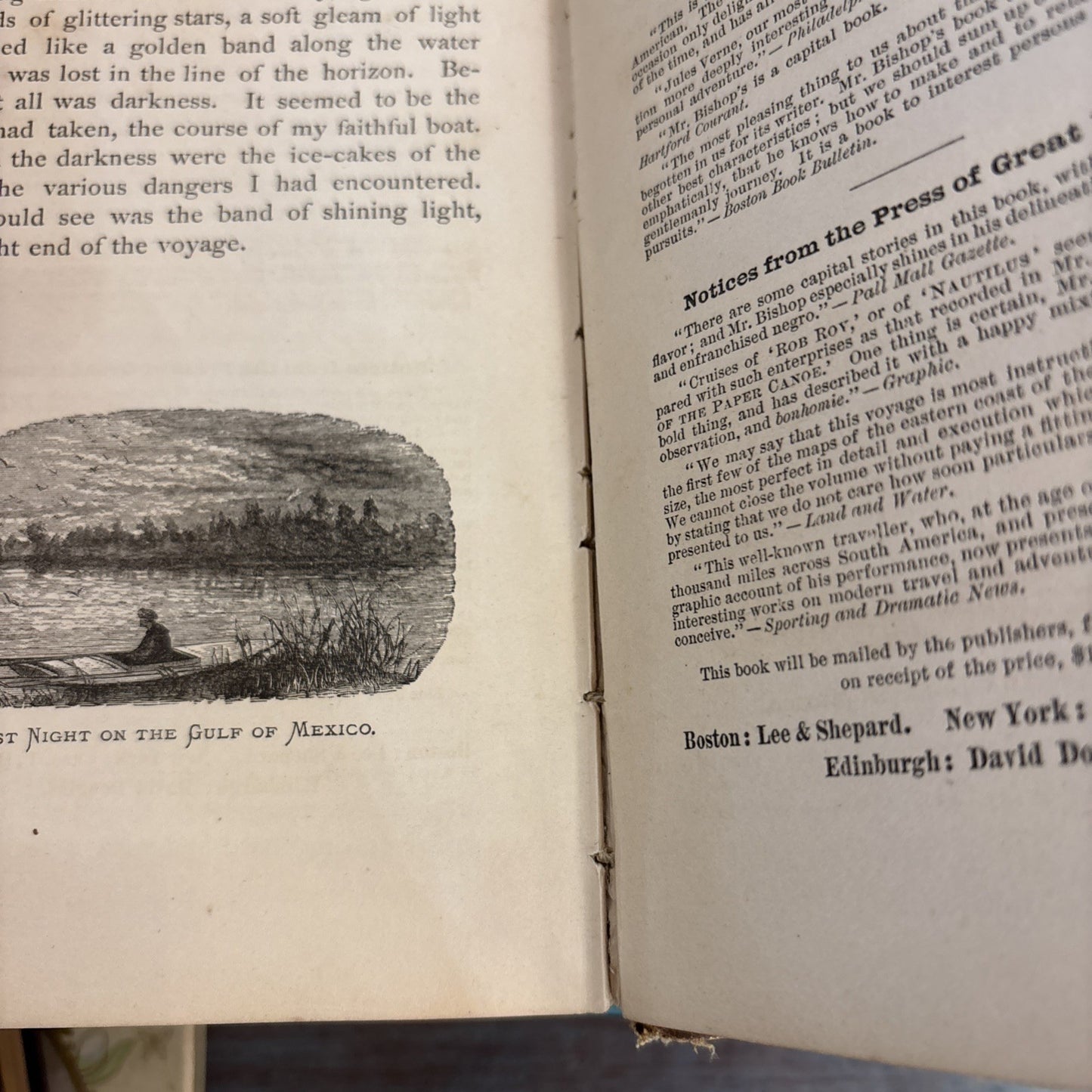 RARE Four Months In A Sneak Box By NH Bishop 1879 First Edition Illustrated