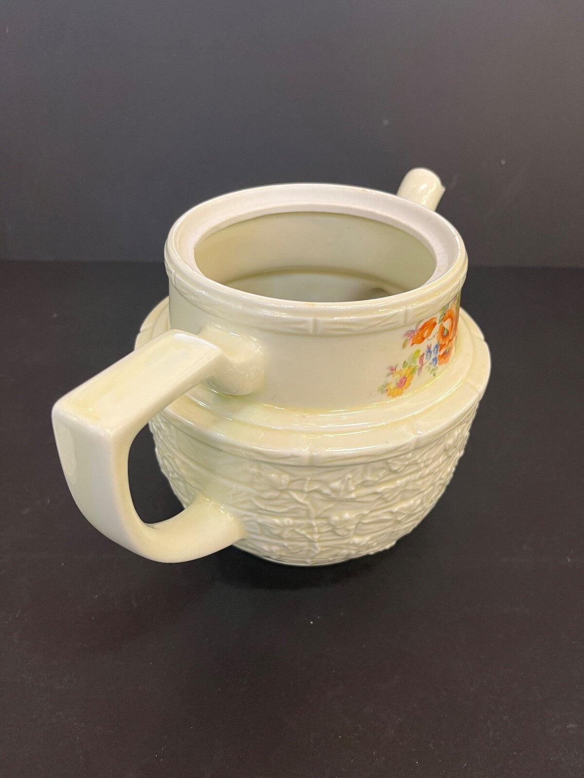 Vintage Enterprise Aluminum Co. Orange Floral Coffee Drip-O-Later
