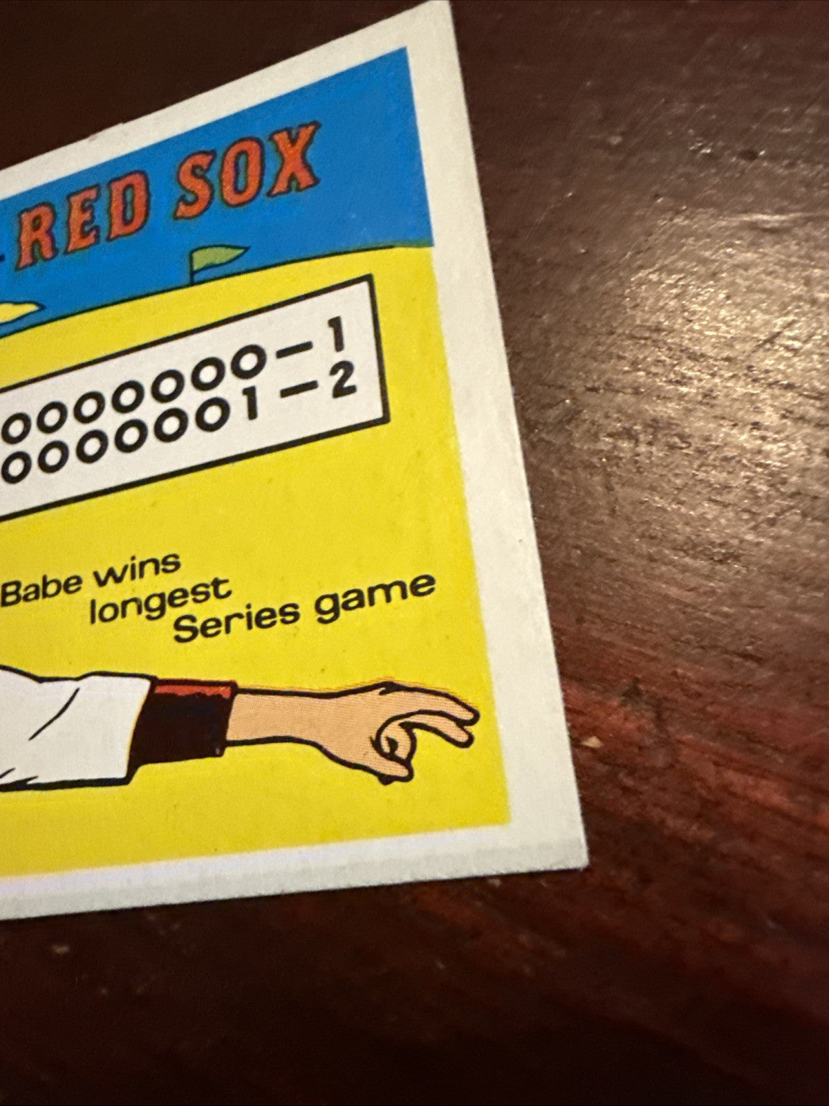 1968 Fleer Dodgers Vs Sox 1916 World Series Babe Ruth  Baseball Card longest