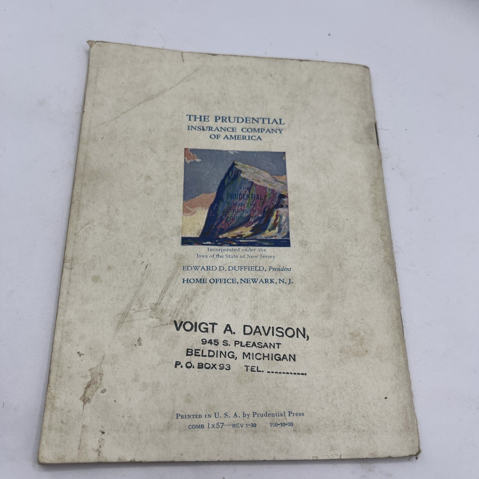 The Signers Of The Declaration Of Independence Book Prudential Insurance P6D