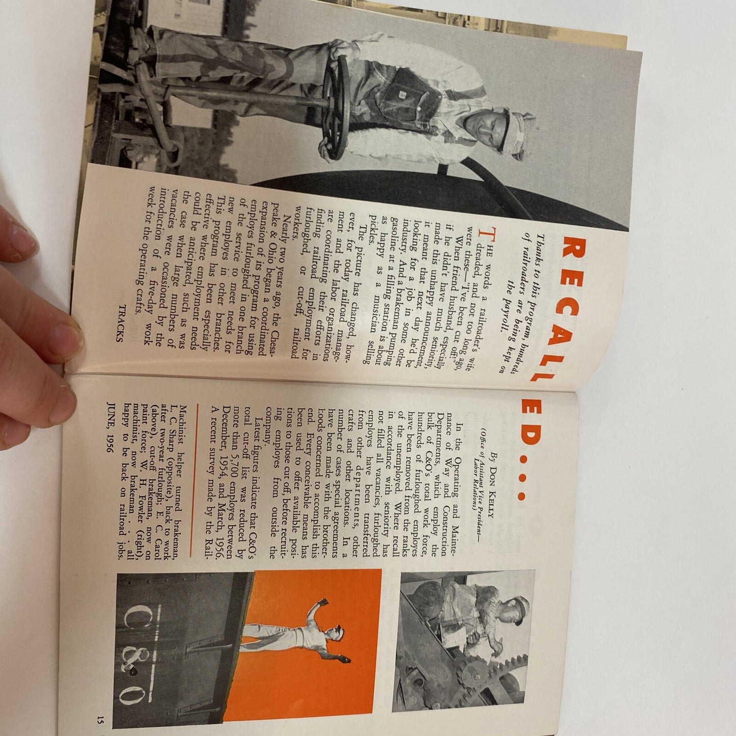 June 1956 TRACKS MAGAZINE CHESAPEAKE & OHIO RAILROAD RR TRAINS  