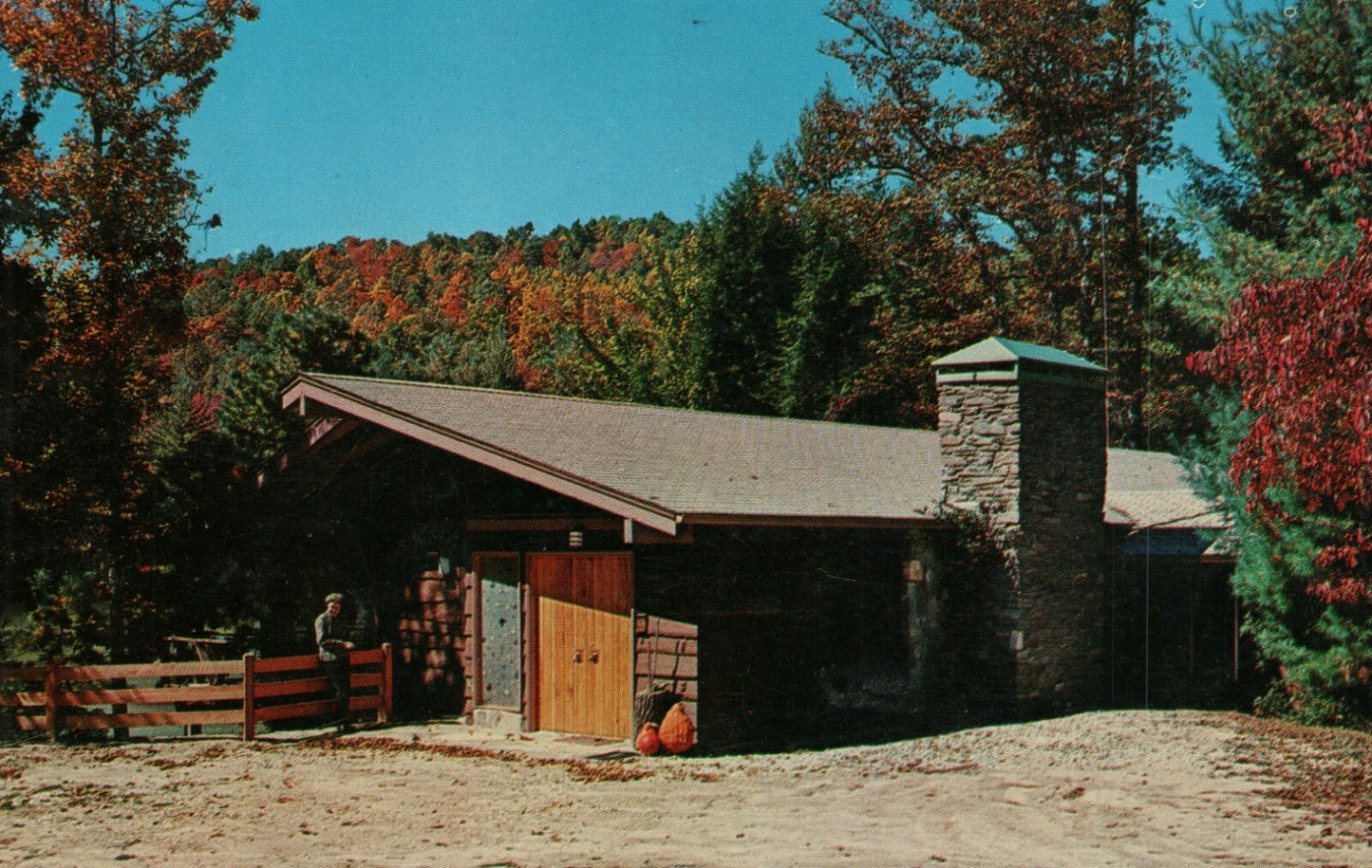 Trout Lake Sherwood Forest Cedar Mountain NC North Carolina Postcard
