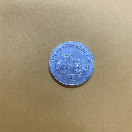 1903 Winton Touring Car Sunoco Oil Commemorative Token Antique Coin Franklin Min
