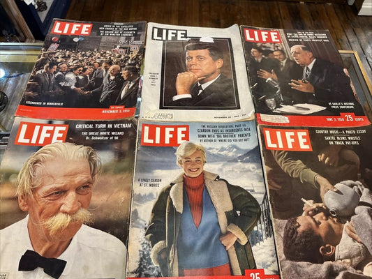 Vintage Life Magazine November 29 JFK Assassination & 5 More. See Pictures